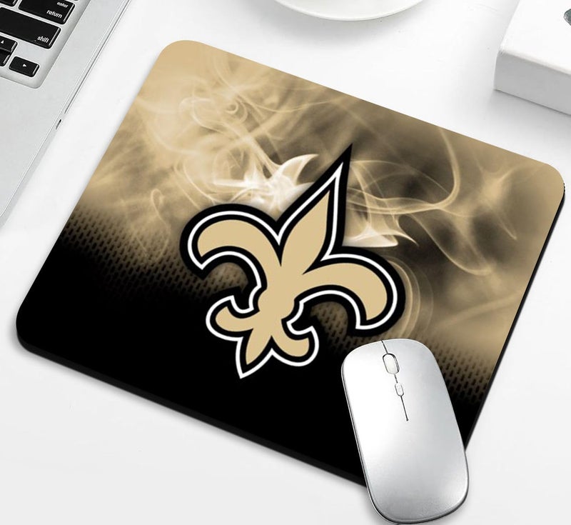 ZYJTEK Gaming Mouse Pad for Football Sports Fans,Gold Design Non-Slip Rubber Base Square Mousepad for Computers Laptop Desk Mat - Image 1